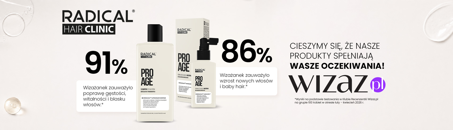 86% wizażanek zauważyło wzrost nowych włos&oacute;w i baby hair