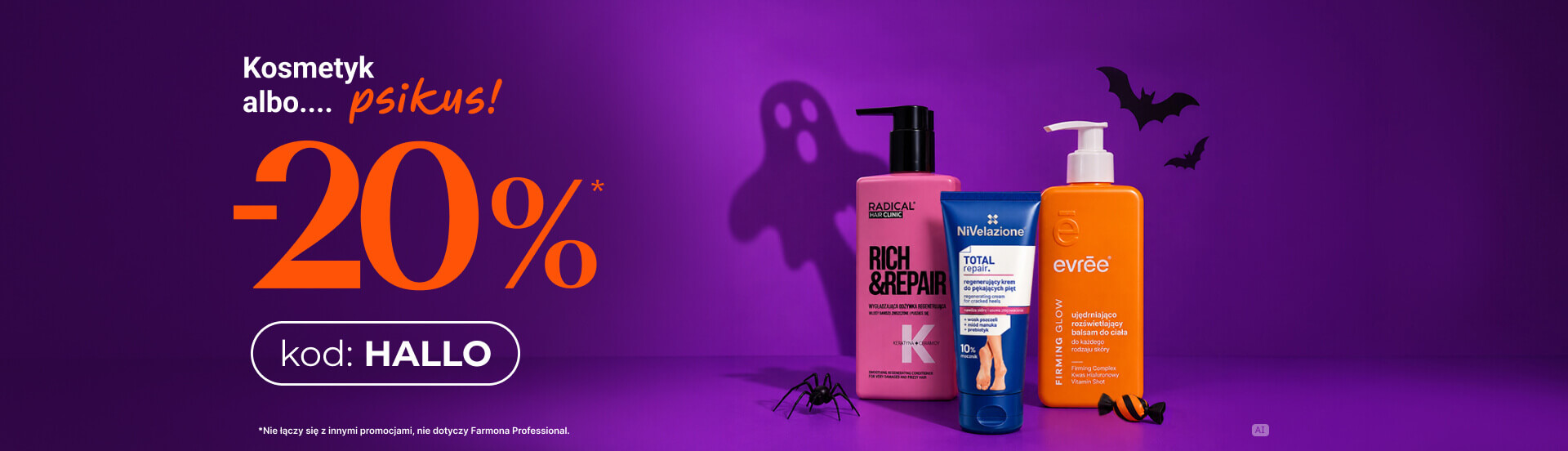 Halloween -20% z kodem: hallo